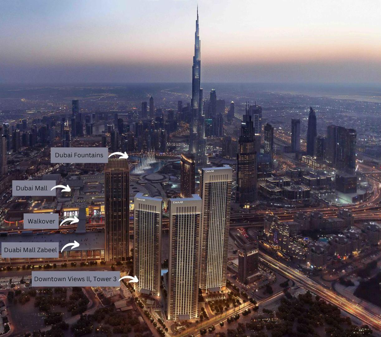 New Stylish 1Br Apartment, Next To Dubai Mall - Downtown Views Ll, Tower 3 Экстерьер фото